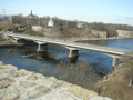 This bridge is the state border between Russia and Estonia