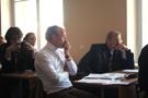 В аудитории: доклад слушают д.и.н. профессор О.Ю. Пленков и к.и.н. доцент В.Н. Борисенко